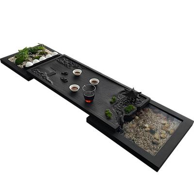 景观台创意十年磨练设计石材茶盘