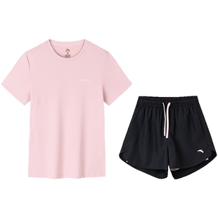 【安踏官方自营】运动套装女装2026新款夏季速干透气妈妈两件套女