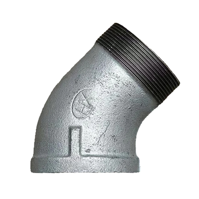 镀锌45度内外丝弯头22.5度11.25直弯外丝弯头镀锌丝口消防管件