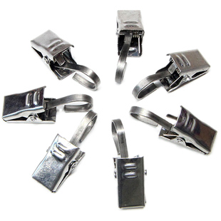 窗帘夹子挂钩不锈钢夹子扣环配件强力浴帘夹承重加厚老式窗帘夹子