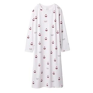 gelato pique25秋冬新品女睡裙动物蛋糕满印连衣裙居家PWCO254372