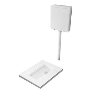 安华卫浴蹲便器蹲坑家用蹲厕带存水弯后进前排S弯管防臭大便器