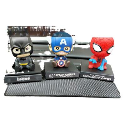 漫威汽车摆件美国队长车饰摇头公仔创意车载卡通蜘蛛侠车内装饰品