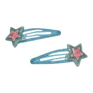 原宿decora甜美少女y2k发夹bb夹可爱闪粉独角兽星星边夹刘海夹