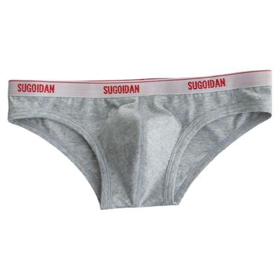 纯棉低腰三角内裤纯色显凸底裤