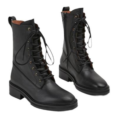 Flattered马丁靴真皮时装靴