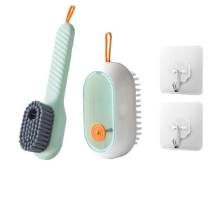 加液刷子鞋刷多功能洗鞋家用按压式软毛洗衣清洁刷不伤鞋神器毛刷