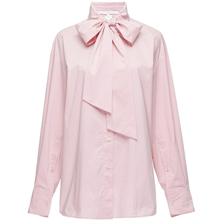 OBEG欧碧倩灯笼袖印花衬衫职场通勤简约气质上衣女10441030