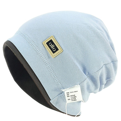 男童春季薄款潮酷百搭堆堆包头帽