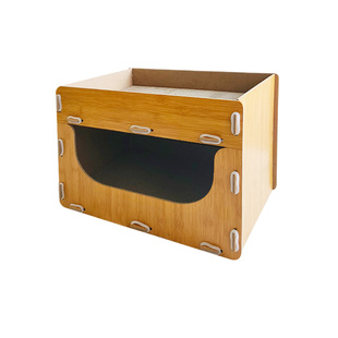 双层猫抓板冬季保暖猫窝一体加厚瓦楞纸耐磨不掉屑猫咪磨爪子神器