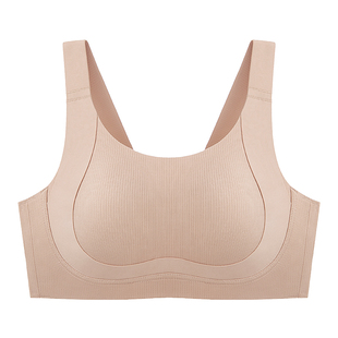 千奈美提拉大胸显小内衣无痕防下垂收副乳文胸大码薄款隐形胸罩