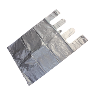 银灰色塑料袋超大号背心加厚棉被打包袋商用手提防尘收纳搬家袋子