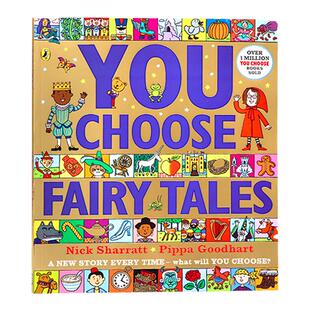 你来创作童话故事 英文原版 You Choose Fairy Tales 皮帕古德哈特 畅销创意绘本激发想象力 搭我要吃掉这只蚂蚁 他们都看见一只猫