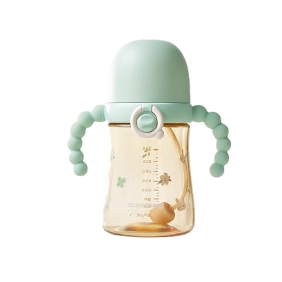 科巢翻盖奶瓶宽口PPSU婴儿宝宝吸管水杯牛奶6个月一2岁防呛防胀气