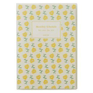 日本hightide直写2025年A5手账本时间轴月计划手帐本周计划日记本