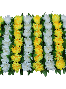仿真雏菊花排电子花圈排花殡葬花