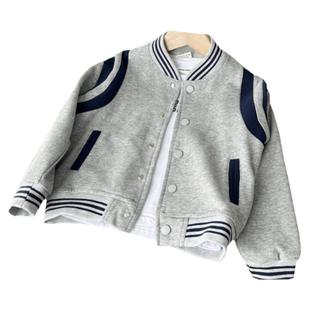 2026春秋新款儿童棒球服 中大男孩子学生立领夹克衫外套针织运动