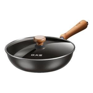 炊大皇钛铁平底锅不粘锅家用电磁炉专用煎蛋煎饼煎牛排无涂层煎锅