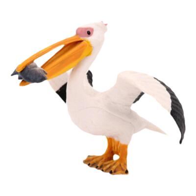 儿童玩具仿真动物模型鸟类飞禽鹦鹉海鸥鹰套装鹈鹕火烈鸟科教认知