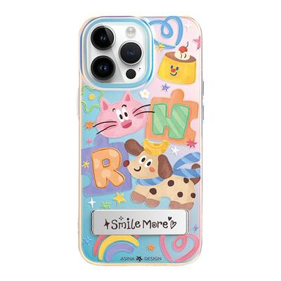 快乐狗狗适用iPhone17Promax手机壳隐藏式一体支架苹果16Pro保护套折叠全包13可爱14创意防摔ip15新款高级
