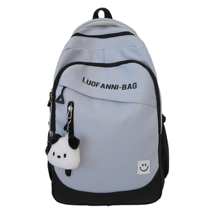 书包女初中生高颜值ins绿色小学生女孩韩系小众不撞款高中生背包