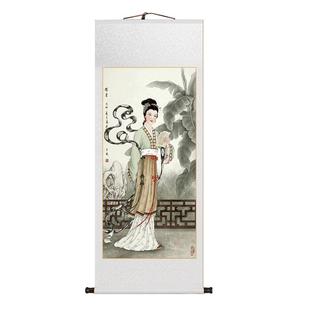 红楼梦十二金钗国画工笔画红楼梦人物古代美女仕女中式卷轴挂画