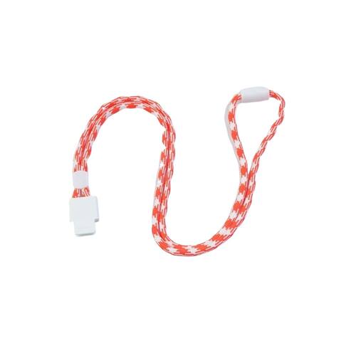 5mm花纹圆绳带调节安全扣挂绳保护套员工牌胸卡套员工证证件