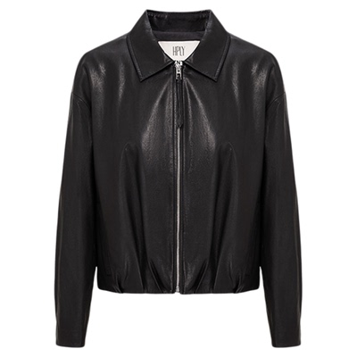 【小“皮”气系列】HPLY荷比俪2025冬新女翻领轻薄小羊皮翻领外套