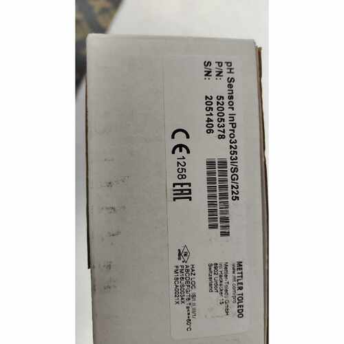 梅特勒托利多pH传感器型号 InPro3253i/SG/22