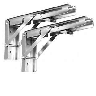 折叠三角支架304不锈钢墙上置物架活动隔板伸缩层板支撑三脚托架