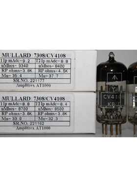 议价7308/CV4108 MULLARD 金 GTBRITIAN AMPLITREX 测试 100 万像