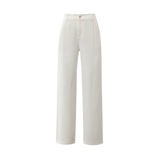 天丝直筒裤女夏季薄款高腰显瘦长裤宽松西装裤垂感窄版阔腿休闲裤