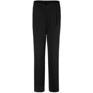 名师路黑色休闲裤秋季新款直筒长裤子女款中腰遮肉简约时尚