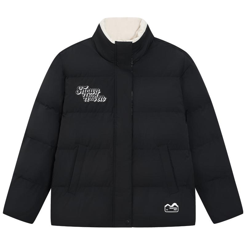 特步羽绒服女士2025年冬季宽松运动上衣保暖风衣外套975428190190