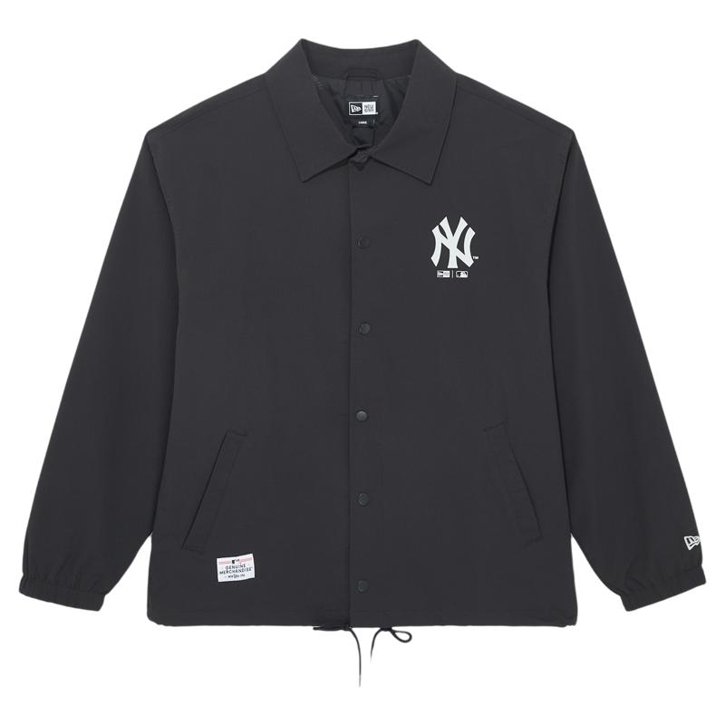 New Era纽亦华2026春季新款MLB吸湿速干夹克运动户外黑色翻领外套