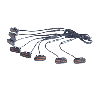 汽车中网小黄灯卡扣款LED灯SUV皮卡越野车中网改装通用LED中网灯