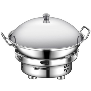 干锅锅具商用酒精炉饭店专用不锈钢304食品级家用酒精炉子小火锅