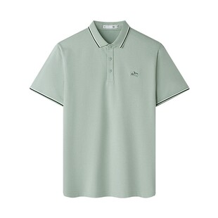 HLA/海澜之家2026夏季男士短袖POLO衫宽松休闲翻领中年父亲T恤男