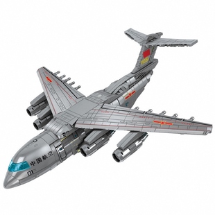 森宝积木歼20歼击机运20运载机歼15直20飞机军事拼装模型拼插玩具