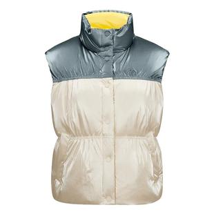 Skechers斯凯奇冬女夹克上衣保暖休闲羽绒背心 L424W032/00V7