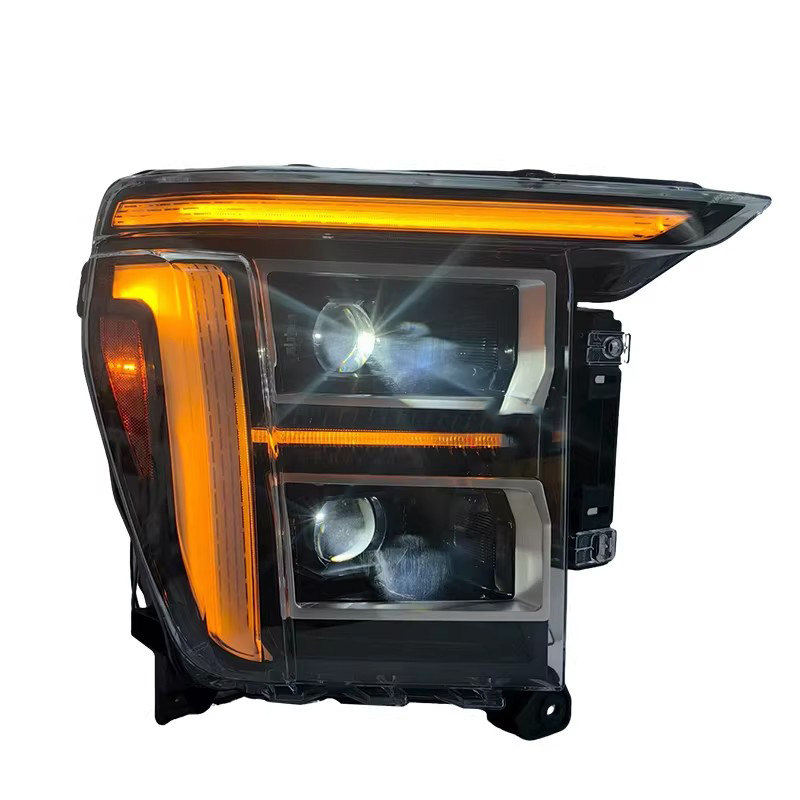 适用于21-24款福特猛禽F150大灯总成改装LED日行灯转向灯透镜大灯