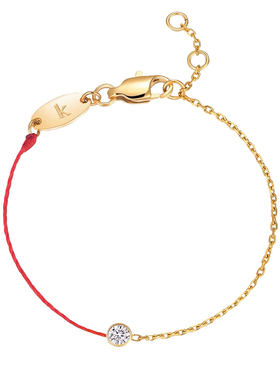 仲夏之晶单钻红绳手链女2025新款