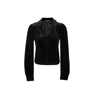 绫致Vero Moda2026秋冬新款衬衫女V字翻领收腰灯笼袖泡泡袖上衣