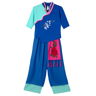 2026新款秧歌服女广场舞蹈服装古典舞民族风春夏采茶舞团体演出服