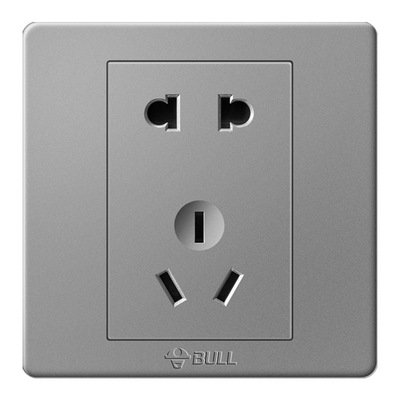 公牛开关插座面板家用套餐灰色