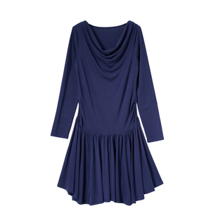 ELLIELUKE孕妇装春夏小个子2026新款斜肩连衣裙孕期漂亮裙子春装