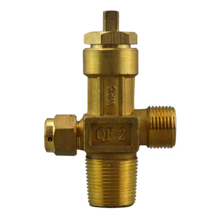 全铜氧气瓶阀QF-2氧气瓶配件氧气阀门二氧化碳40升钢瓶阀头包邮