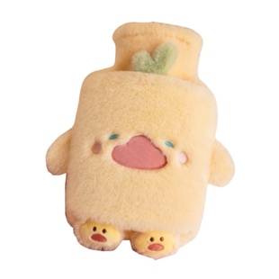 热水袋暖水袋注水加厚肚子冬暖手宝学生可爱毛绒灌水敷热水袋布套