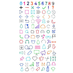 多功能镂空手账工具套装花边图案数字绘画手帐diy素材模板尺子