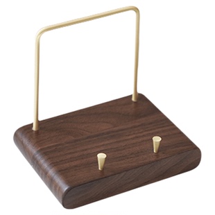 摆件支架桌面小收纳架可爱实木画框相框摆台展示架工艺品陈列家用